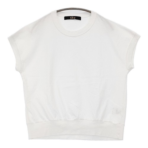 squady aranciato cotton French sleeve T-shirt HOSHII TO DEAU white 6-0421S♪