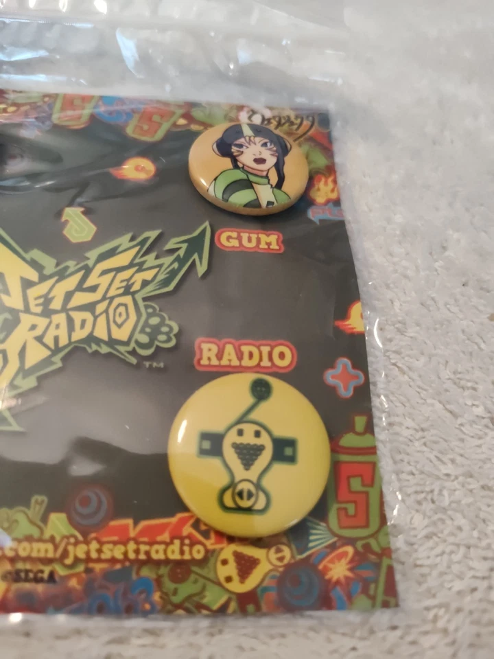 Jet Set Radio 4 Pin Button Set PAX East 2011 Sealed Sega Dreamcast Promo 🎮🎮🎮 - Image 3 of 4
