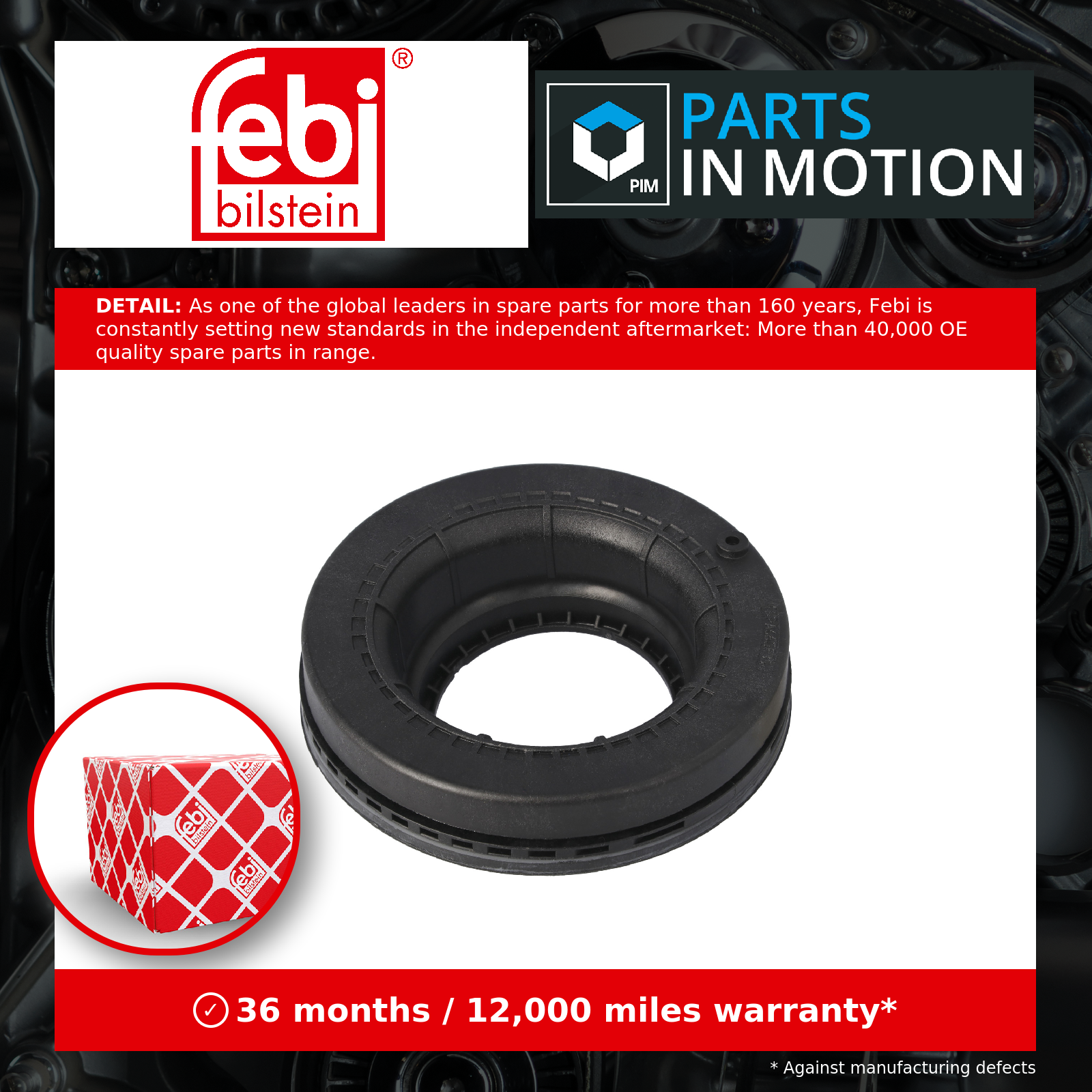 Fits FEBI BILSTEIN 177929F Rolling Bearing, suspension strut support mount - Image 16