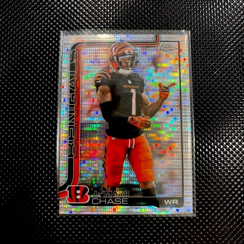 2025 Topps Chrome Ja'Marr Chase Pulsar Refractor #58 Bengals