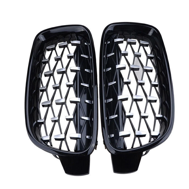 Front Kidney Diamond Grille Grill Replacement For BMW 3-Series F30 F31 2013-2018 - Изображение 4 из 4