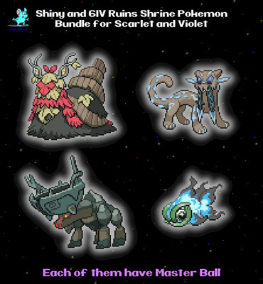 Shiny 6IV Chi-Yu Ting-Lu  Chien-Pao Wo-Chien Shrine Ruins Pokemon Scarlet Violet