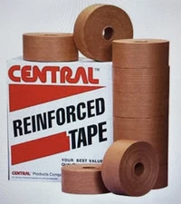 CENTRAL (10 Rolls) Reinforced Tape Sz 3" x 450' L Grade 260, Brown K7450.