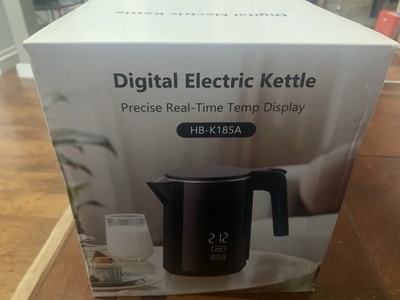 NEW Kettle 1.0L 1200W, 7 Temp Settings, 4H Keep-Warm, Fast-Boil Stainless Steel