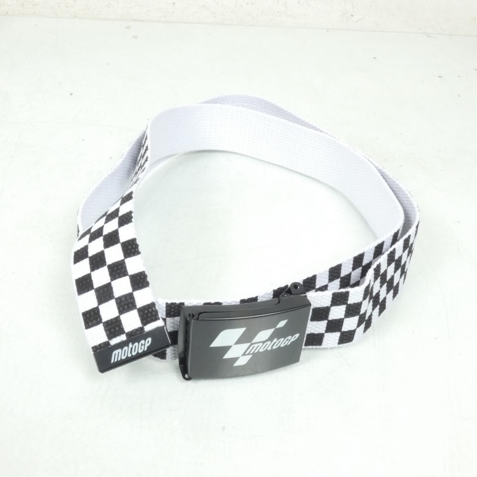 Ceinture moto damier noir et blanc 104cm accessoire vêtement Moto GP