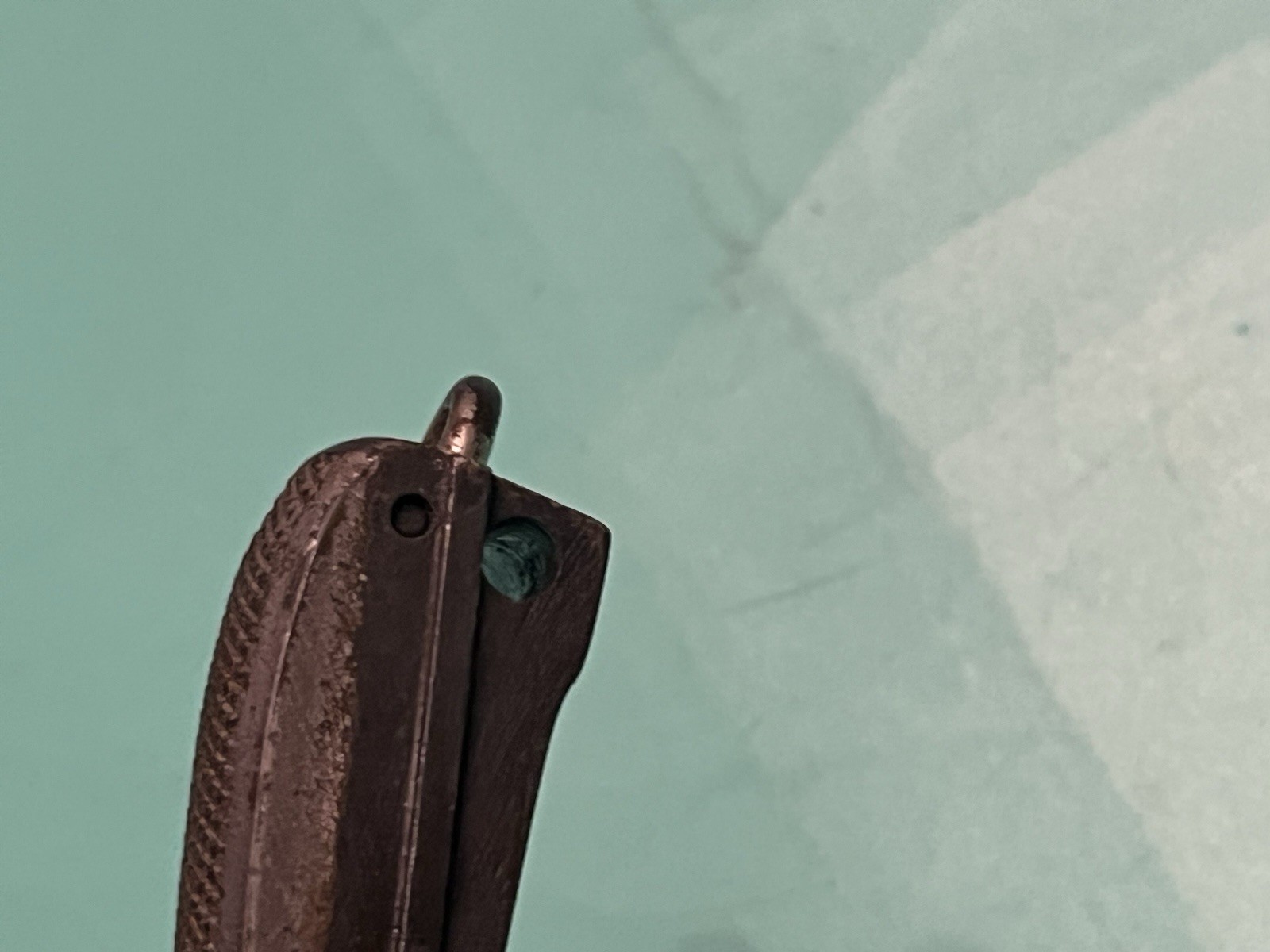 USED WWII COLT 1911 A1 CHECKERED MAINSPRING HOUSING LOOP POLISHED *ROUGH*