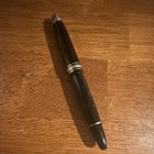 Montblanc Black Resin Ballpoint Pen Black Ink with Silver Trim — photo 2
