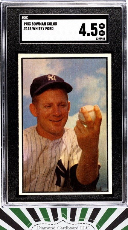 1953 Bowman Color #153 Whitey Ford SGC 4.5