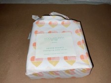 Koolaburra Baby Girl Haven Hearts Changing Pad Cover Cotton 100 New 16x32x7