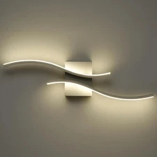 Modern LED Sconce Wall Lighting Indoor 24"Minimalist Industrial White Wall Scon