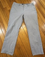 Tommy Hilfiger Pants Blue/White Striped Preppy Straight Leg Women's 12