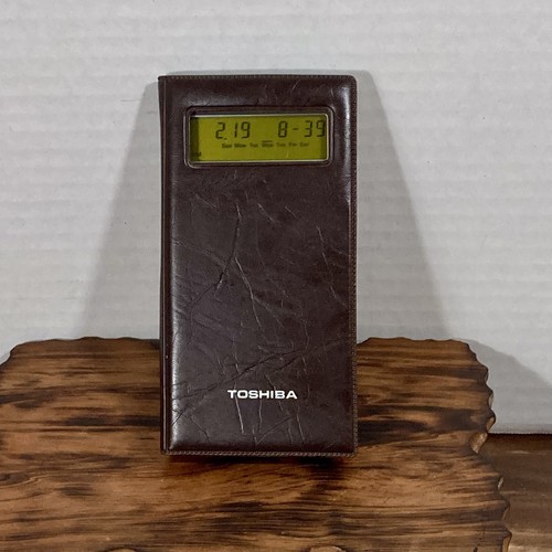Vintage Toshiba Memo Note II Flüssigkristall Taschenrechner Modell LC-1038MN funktioniert - Bild 1 von 20