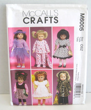 McCall's 6005 Tutu, Party Dress, Coat, PJ's, Blanket For 18" Doll Pattern Uncut