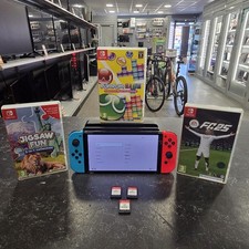 Nintendo Switch OLED Model - 64GB With 6 GAMES Bundle