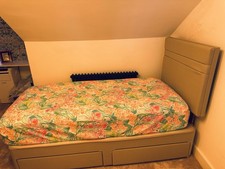Sealy Single Bed Ortho Divan Base & Oska Headboard