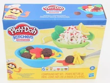 Play Doh Kitchen Creations Spaghetti 'n Meatballs Cooking Playset Activity Kids 