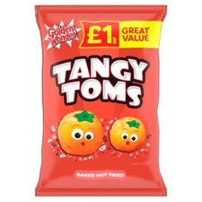 18x Golden Wonder Tangy Toms 63g – £1 PMP – Full Box – Retro Tomato Crisps