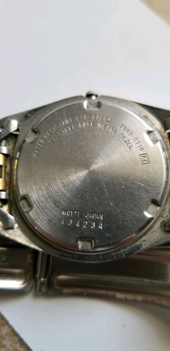 Rare Vintage Seiko Quartz Day/ Date Watch 7N43-8111 | eBay