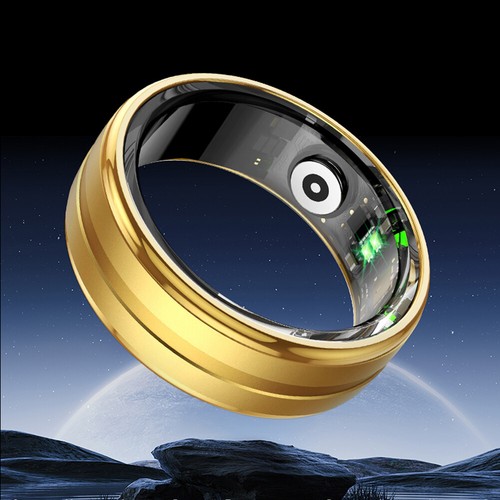 R02 Smart Ring Militärqualität Titan Stahl Schale Gesundheitsüberwachung IP68 - Zdjęcie 30 z 33