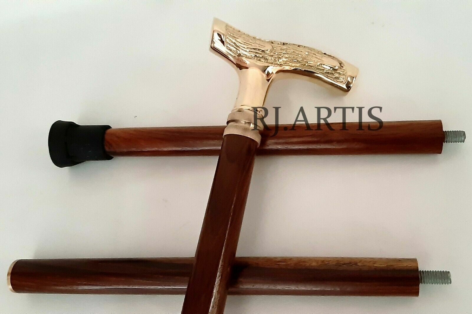 New Look Design Solid Brass Head Handle Cane Gift… - image 3