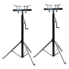 Global Truss DT-3800L 12FT Crank Stand 2-Pack  Universal T-Adapters
