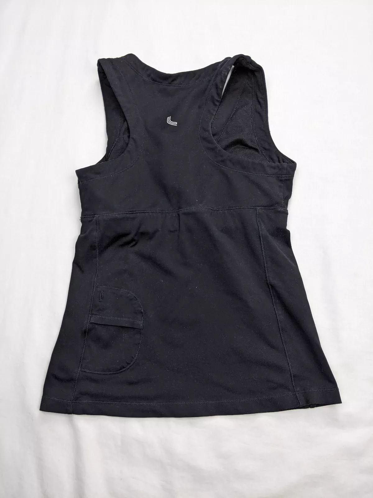 lole sport logo pocket mp3 active wear running tank-top