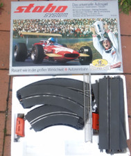 Stabo System Silver Cup Strecken Schienen Teile Vintage Auto Bahn Rennbahn OVP