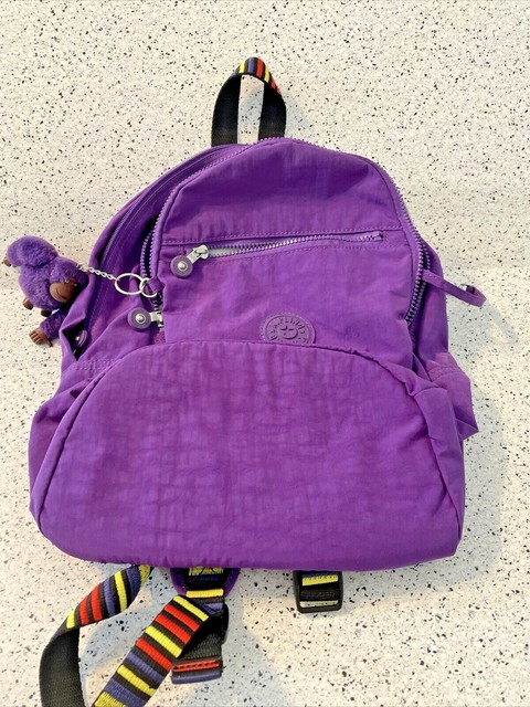 kipling purple backpack
