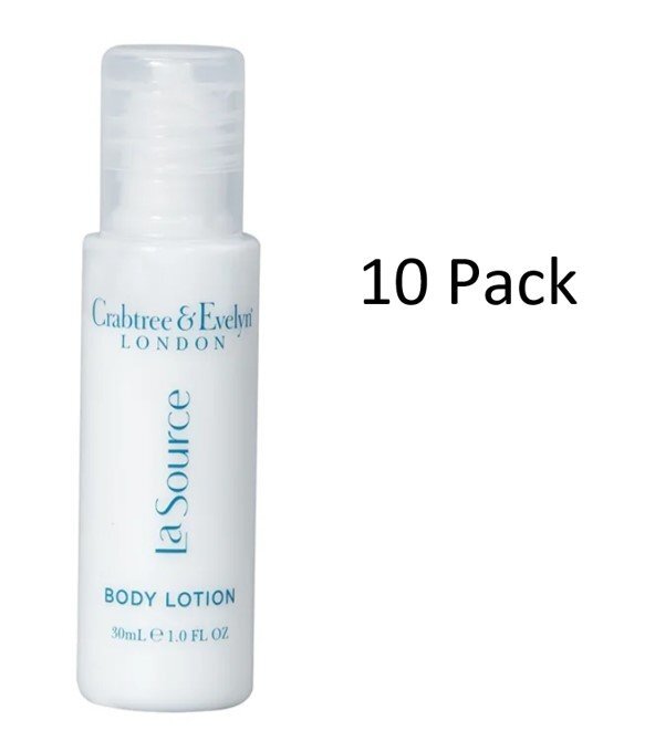 Crabtree & Evelyn La Source Hand and Body Lotion 1 oz, Lot of 10 Bottles