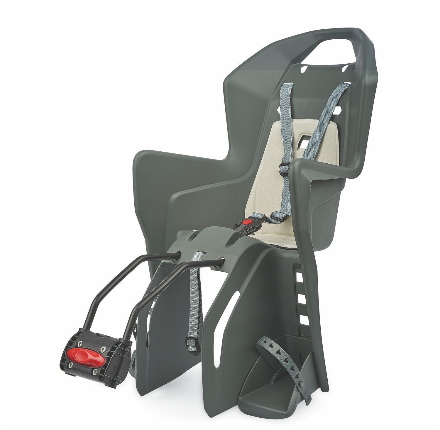 Porte-bébé Polisport Koolah de vélo fixation cadre pour enfant gris