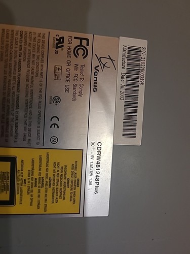Traxdata CDRW481248Plus Venus II Recorder IDE Brenner Laufwerk Drive PC Disc - Bild 2 von 4
