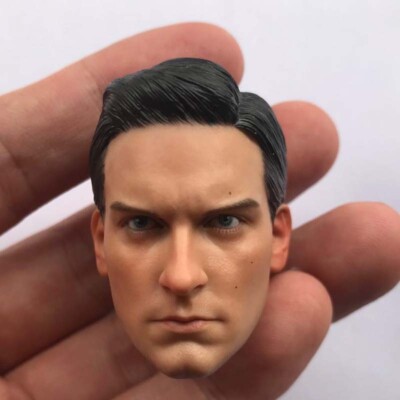 1/6 Spider Toby Head Sculpt Carved Model For 12'' Male Action Figure Body Doll
