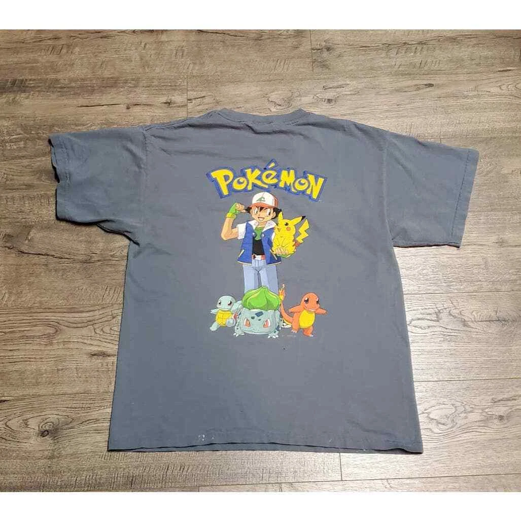 Vintage 90s 1999 Pokemon T Shirt Mens Youth Large Anime | eBay