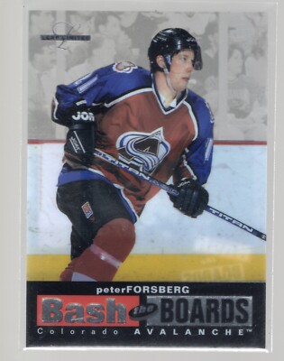 Peter Forsberg 1996-97 Leaf Limited #8 Bash the Boards 3070/3500 Colorado Avs