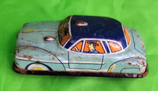 Vintage Tin Litho 123 Car  Japan 1950s TN Nomura 6544