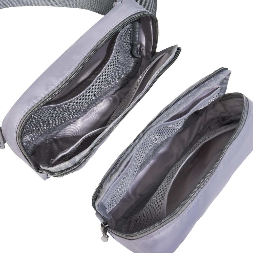 Gray Crossbody Fanny Pack for Women - Stylish Everywhere Belt Bag
