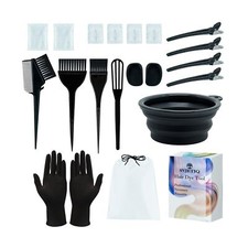 21Pcs Hair Dye Coloring Kit Professional Hair Dying Accessory-Hair Color Brus...