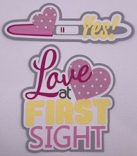 Pregnancy - Pregnancy Test Girl - Paper Piecing Scrapbook Embellishment Die Cuts