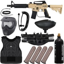 Tippmann US Army Alpha Black Elite Tactical Light Gunner Paintball Kit - Tan