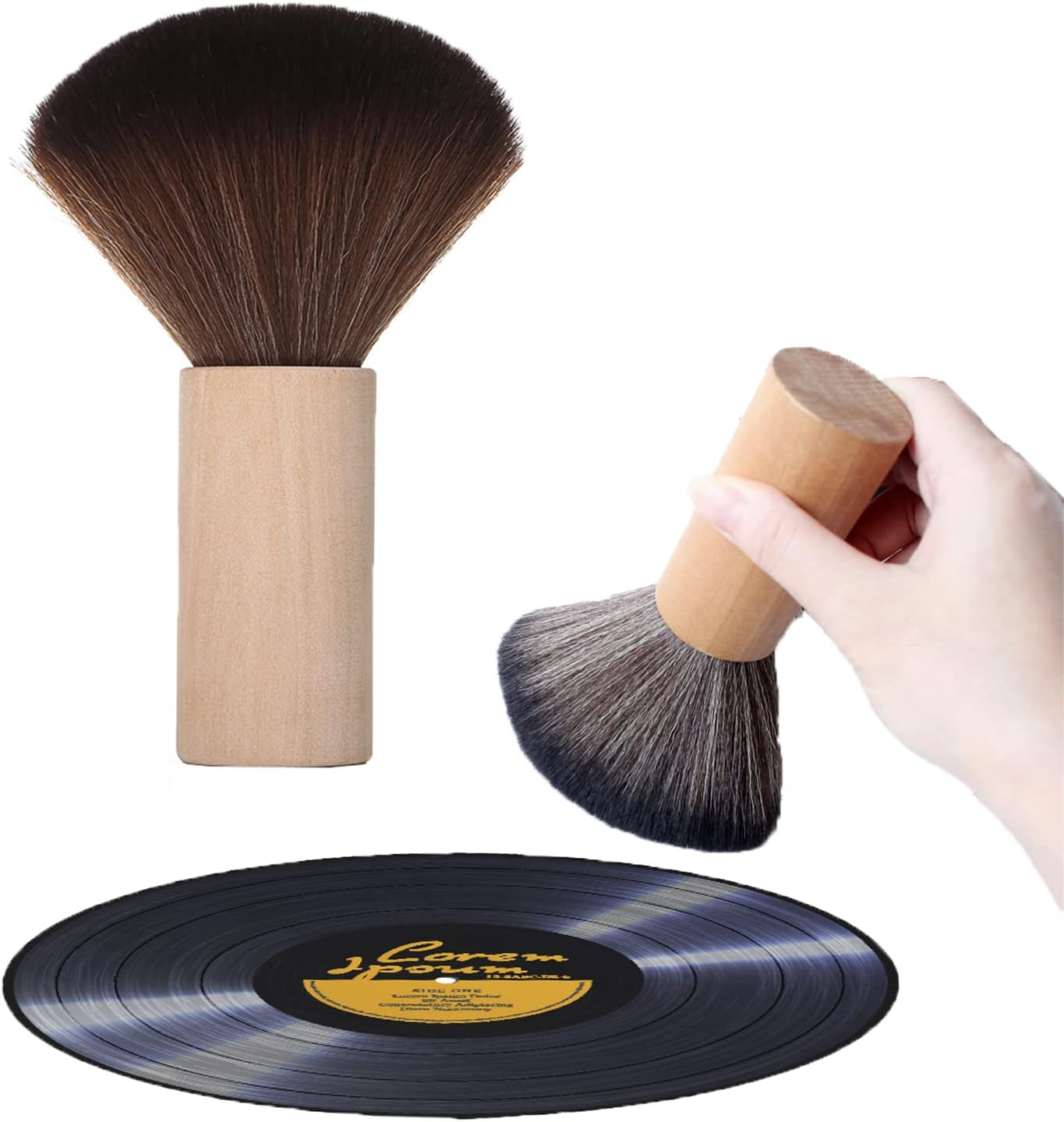 Anti-Static Vinyl Record Cleaner Brush for Turntables and Dust Removal-image