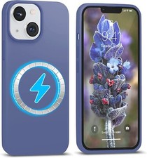 For iPhone 14 MAGNETIC Case LAVENDER Shockproof Thin Silicone Premium Cover 6.1"