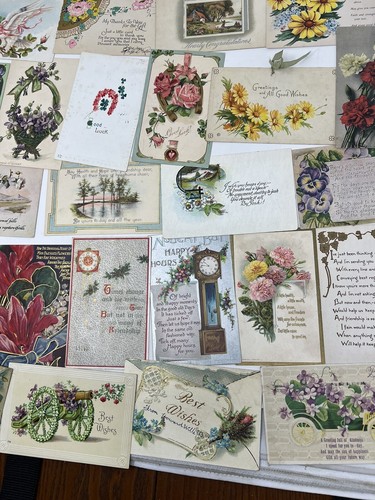 Vintage Early 1900's Big Lot of 600+ Postcards Holiday Christmas Birthday Easter - Picture 12 of 14