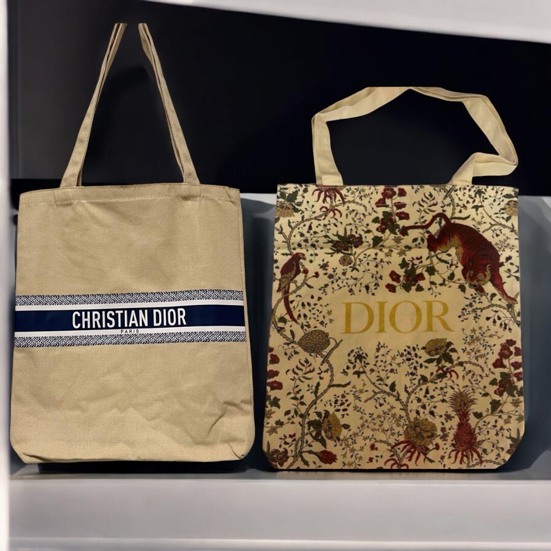 Christian Dior Houndstooth 2023 Tote Bag Novelty Bags Set from