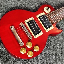 Red Glossy Mini Electric Guitar 6 String Maple Neck HH Pickup