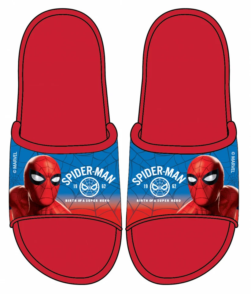 Disney - Marvel Spiderman Badeschlappen / Slides rot 27/28 - 33/34