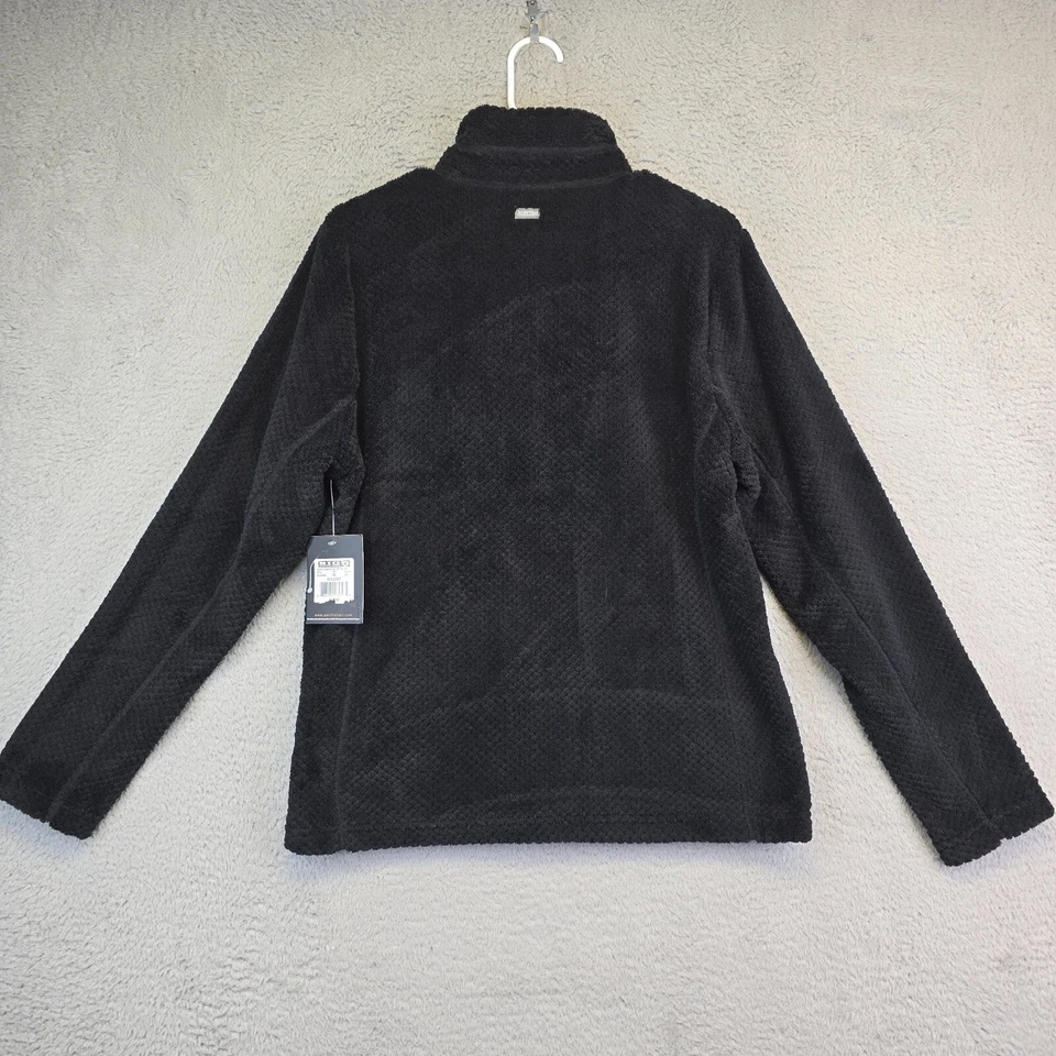 Pacific Trail Teddy Jacket Womens M Black Deep Pile Fleece Cozy Soft Gorpcore - Image 3 of 4