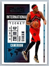 2020-21 Panini Contenders Pascal Siakam International Ticket Insert #9