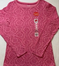 HANES ACTIVESTYLE Long Sleeve Pink Pullover Shirt Women s Size S M L NEW