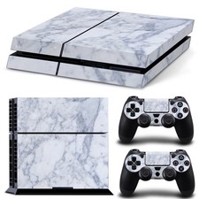 Sony PS4 PLAYSTATION 4 Skin Design Sticker Screen Protector Set - Marble Motif