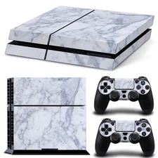 Sony PS4 PLAYSTATION 4 Skin Design Sticker Screen Protector Set - Marble Motif